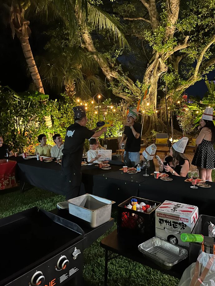 Hire Hibachi Chef At Home Near Me For Backyard Family Gathering Events