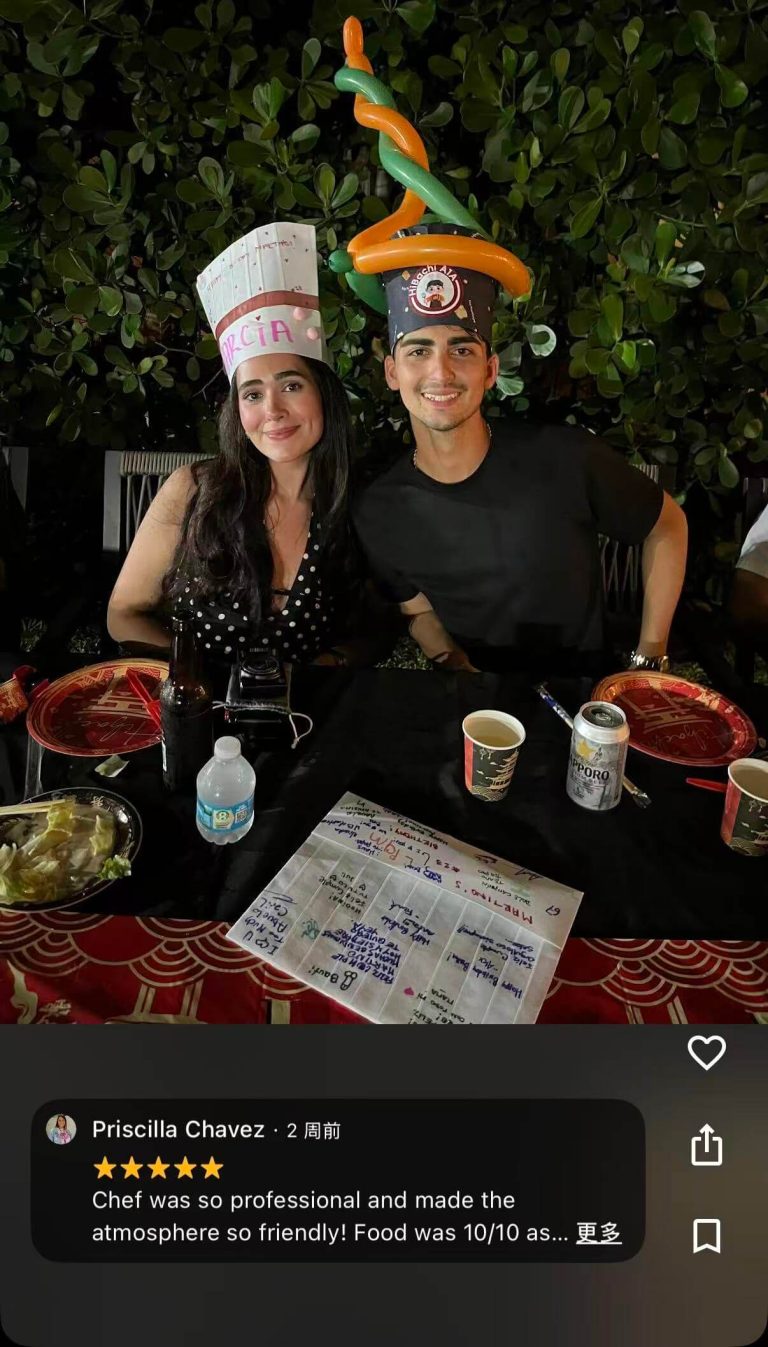 Private Hibachi Chef at Home in Miami for Group Celebrations